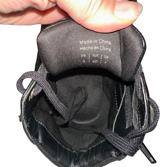 Aldo Black Wedge Sneaker Size 9 - Picture 10 of 12